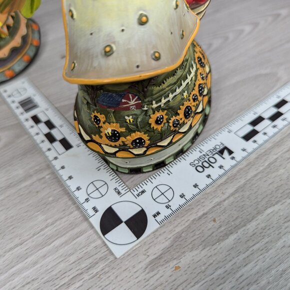 Joelson Industries Fall Angels Figurines Metal Leaf Wings Apples Sunflowers-2 - Picture 12 of 13